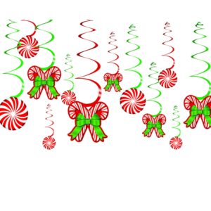 Décoration de Noël Sucres de canne rouge et vert