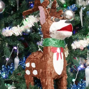 Piñata renne de Noël