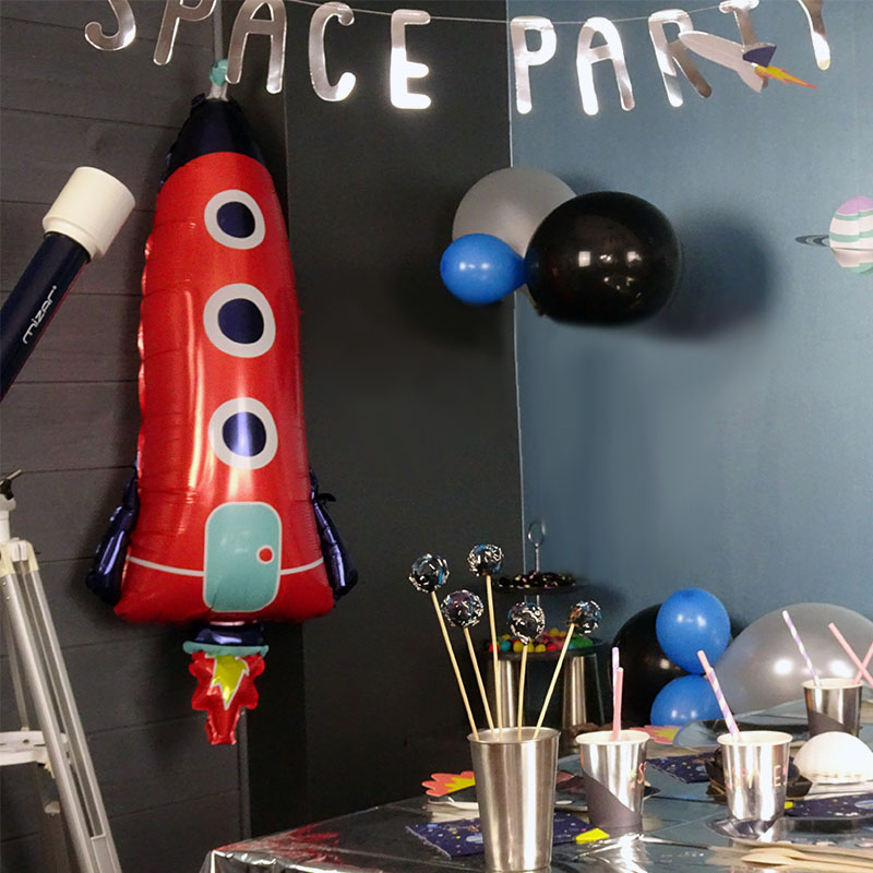 Ballon fusée - Comme montré - Ballons de fusée 3D Ballon d'astronaute Ballon  en aluminium de l'espace spatial - Cdiscount Maison