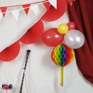 Ballon blanc décoration anniversaire cirque