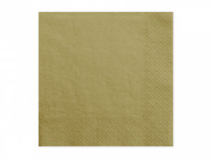 Serviettes dorées