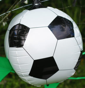 ballon alu décoration anniversaire foot