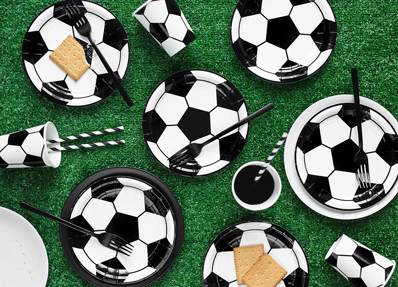 petites assiettes football ballon de foot anniversaire enfants