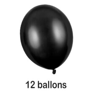 12 Ballons noir