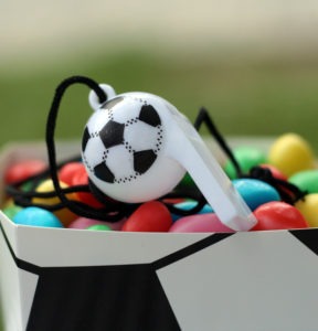 sifflet ballon foot animation-anniversaire