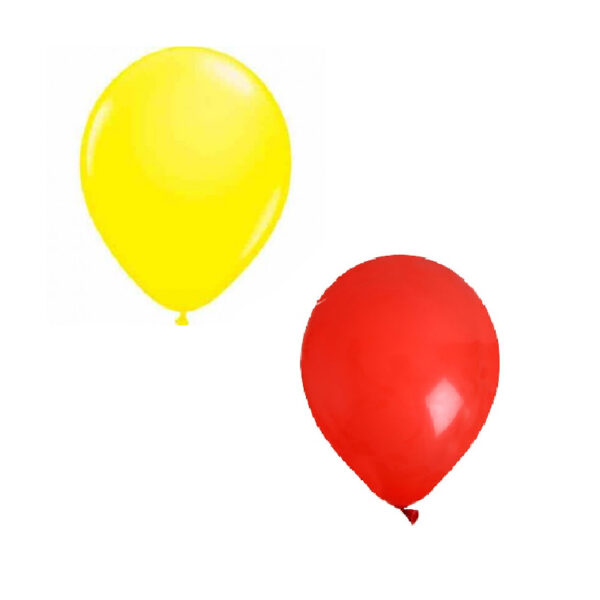 24 ballons rouge et jaune