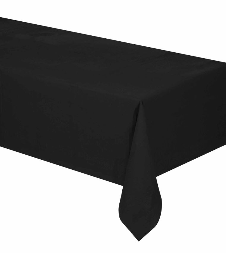 Nappe noire en papier 137 x 274 cm