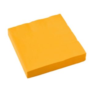 serviettes jaune