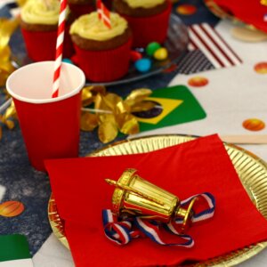 Décoration table olympiades