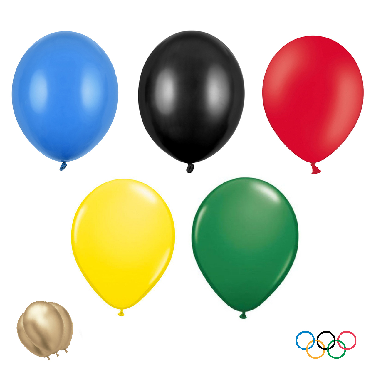 Lot de 12 ballons thèmes Olympiades - Jeux de Fête