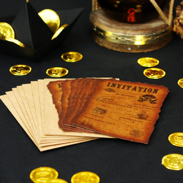 Carte invitation pirate