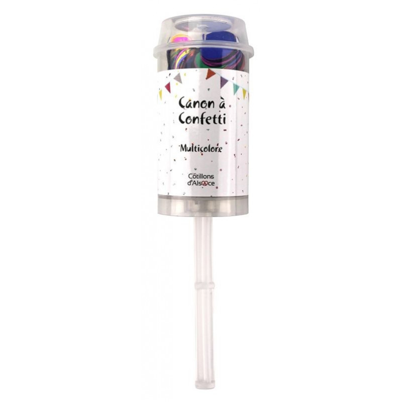 Canon à confettis Push Pop métallique : couleur or ❤️