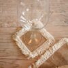 Lot de 6 napperons jute et franges