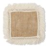 Lot de 6 napperons jute et franges
