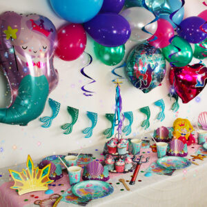 Maxi Pack de décoration d'anniversaire Sirène