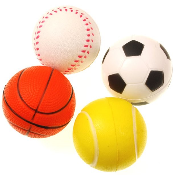 4 Balles en Mousse - Sports pour l'anniversaire de votre enfant