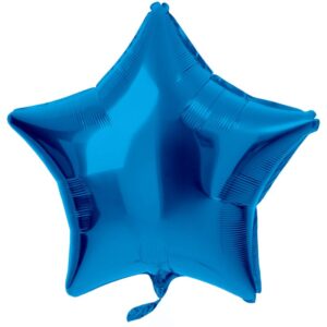 Ballon alu étoile bleu cobalt