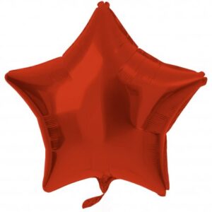 Ballon alu étoile rouge