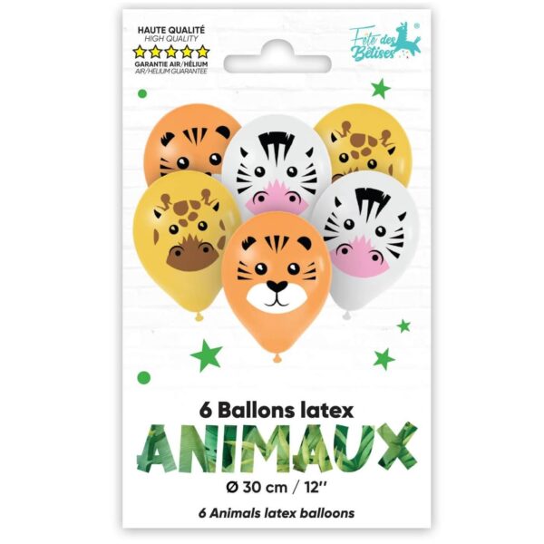 ballons animaux de la jungle