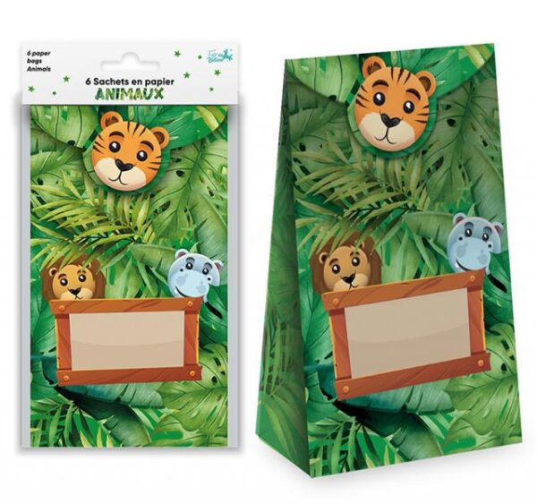 sachets Animaux de la jungle