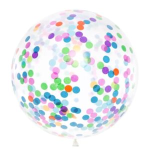 Ballon cristal confettis