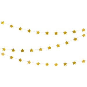 Guirlande étoiles dorées