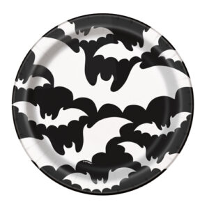 Assiettes Halloween chauve-souris