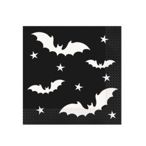 Serviettes Halloween chauve-souris