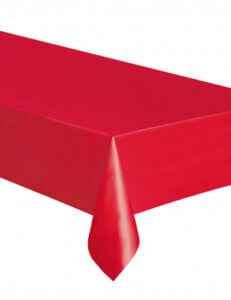 nappe en plastique rouge