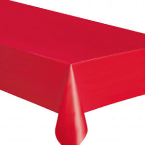 nappe en plastique rouge