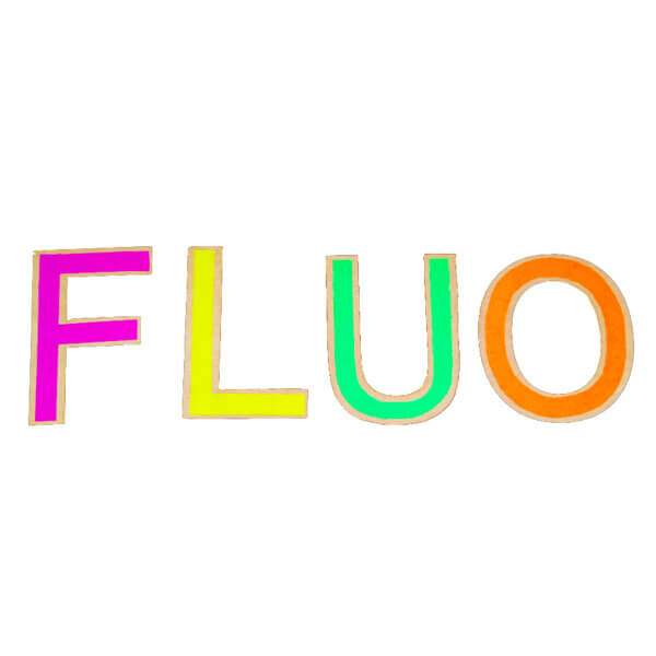 Lettres fluo en bois