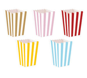 boites à Pop Corn pastel