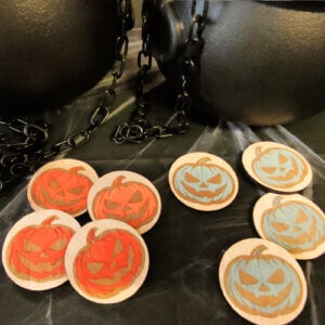 Les citrouilles en bois