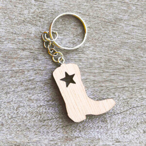 Porte-clés botte de cowboy