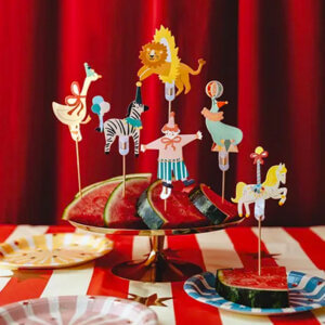 décorations de gâteau circus