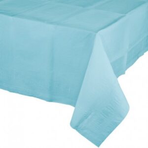 Nappe en papier bleu pastel