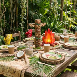 Pack de décoration "Les aventuriers de la Jungle"